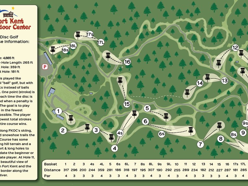 2024 FKOC Disc Golf Map