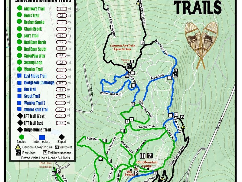 2025 Snowshoe Map